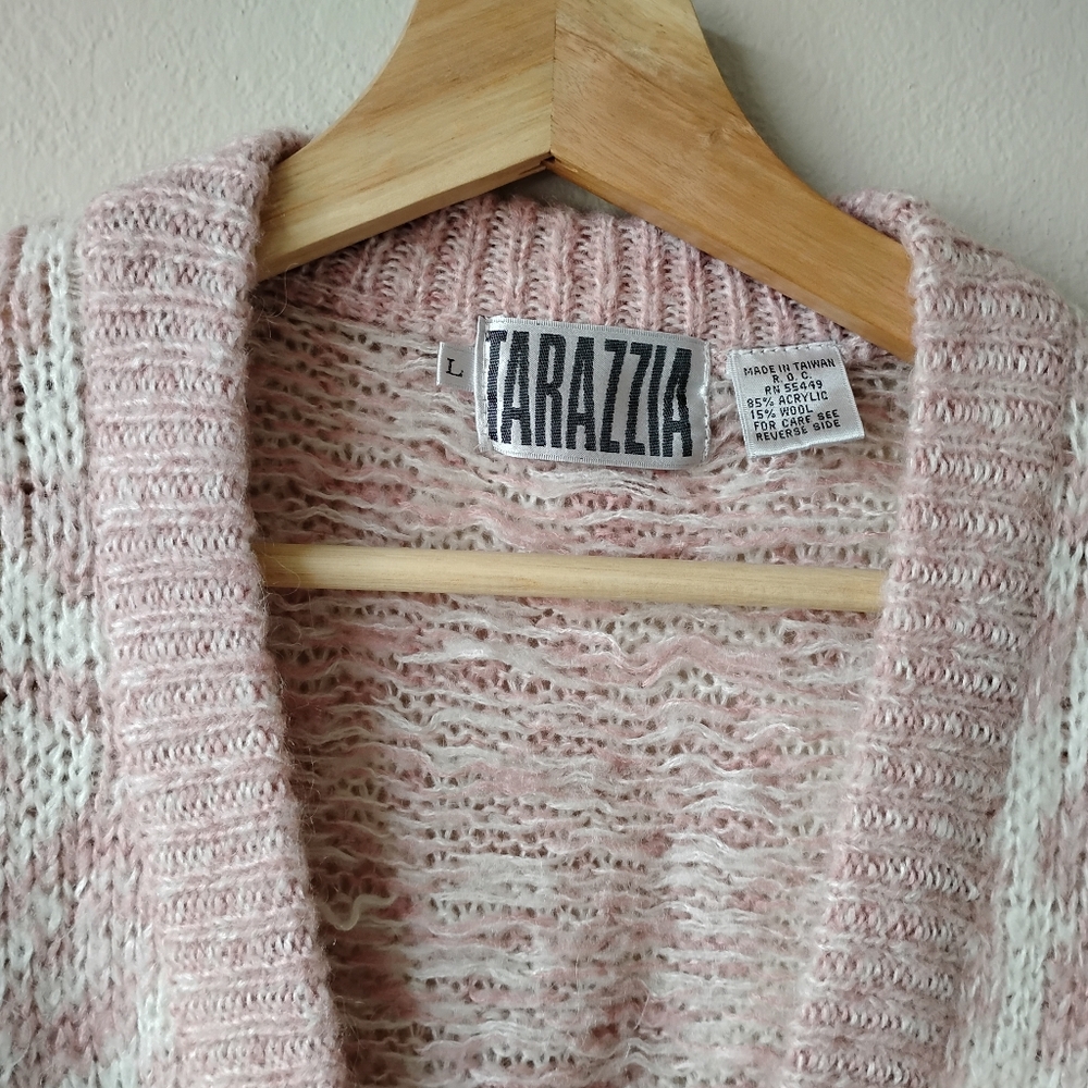 Vintage Tarazzia Pink Size L Cardigan - Picture 3 of 12